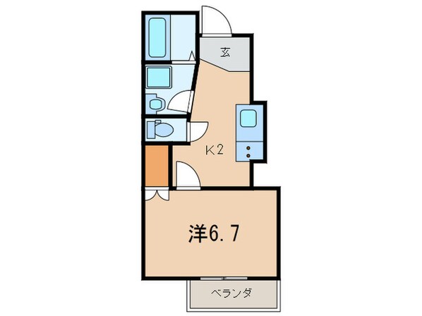 米谷コートの物件間取画像